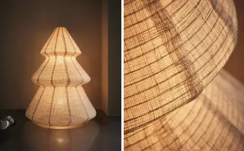 LINEN CHRISTMAS TREE LAMP (94 CM)