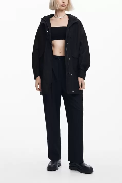 Multi-pocket lined parka