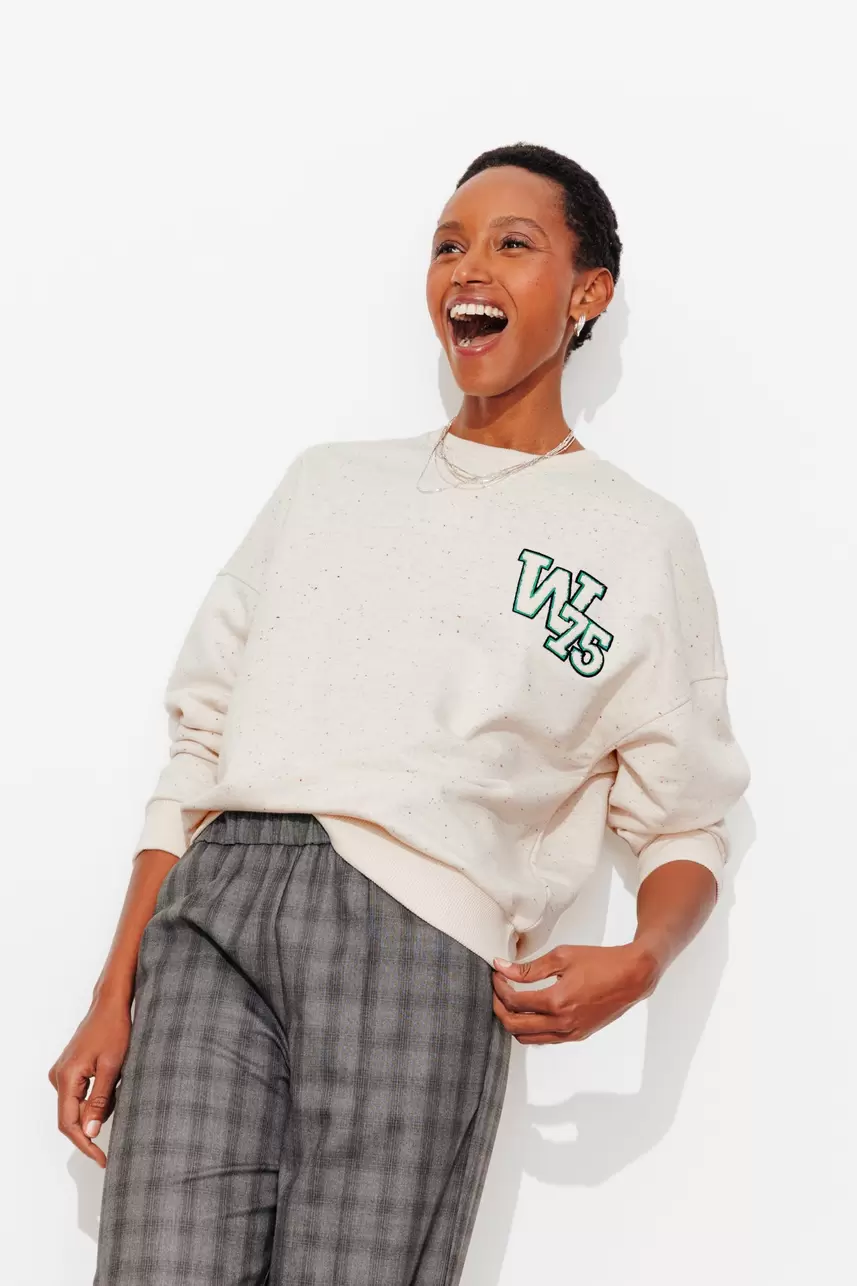 Mottled 'W75' sweatshirt