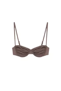 Drapírozott kosaras melltartó bikinitop