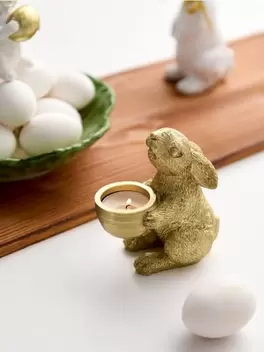 Gyertyatartó nyúl formában