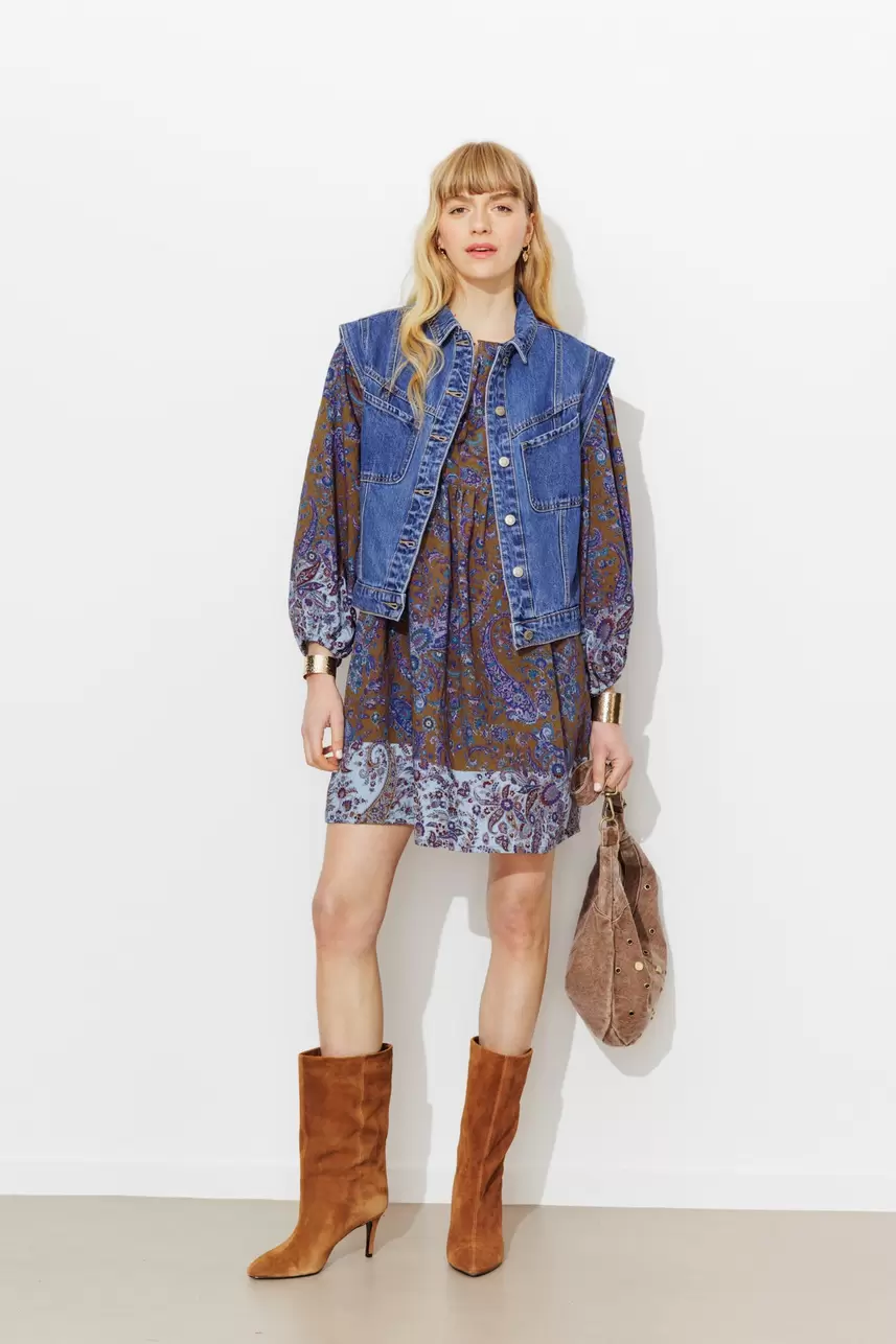 Short patterned dress