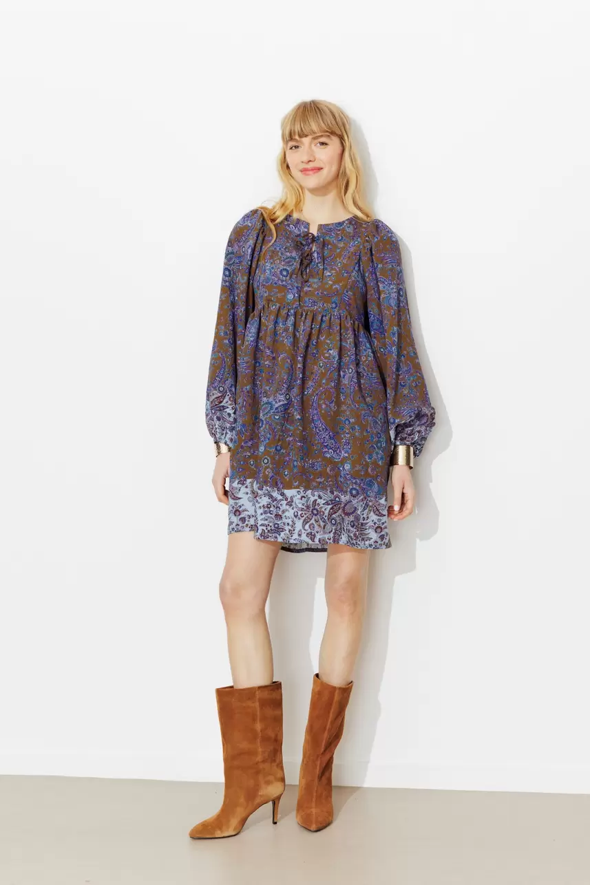 Short patterned dress