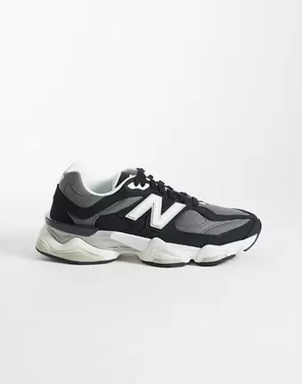 New Balance 9060 trainers in black and white