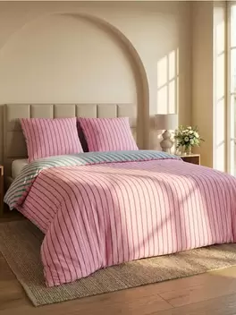 Kétoldalas csíkos ágyneműhuzat garnitúra