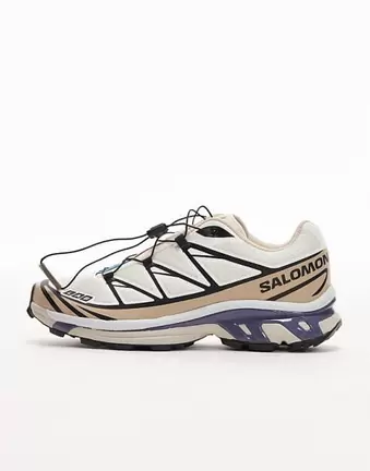 Salomon XT-6 trainers in vanilla ice and heron