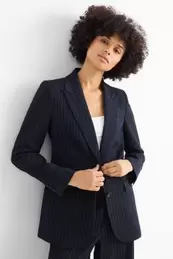 Long blazer - regular fit - pinstripes