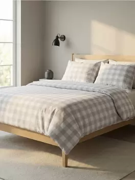 Kockás ágyneműgarnitúra