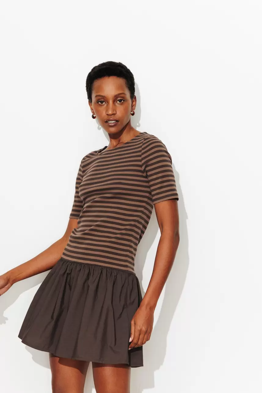 Striped t-shirt dress