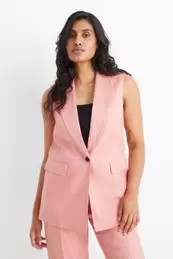 Linen business waistcoat - regular fit