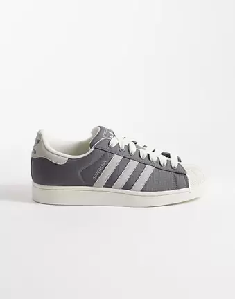adidas Originals Superstar II trainers in grey and white