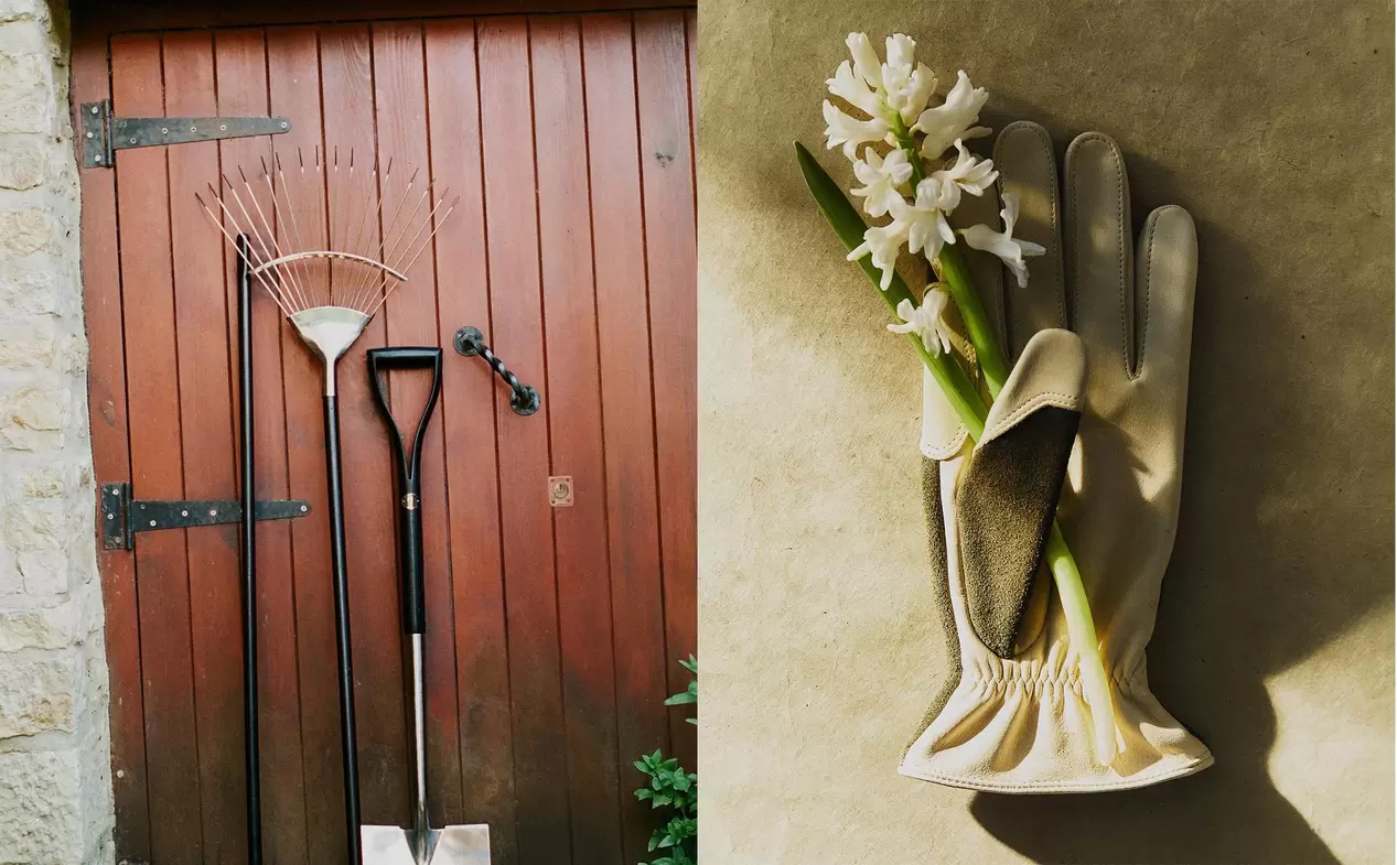 GARDEN TOOLS AND GLOVES