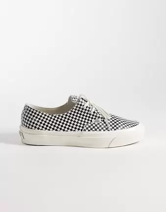 Vans Authentic small checkerboard trainers in black and white