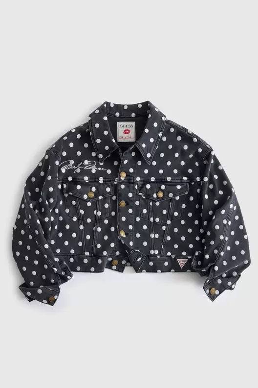 Dot cropped jacket