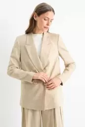 Business blazer - regular fit - linen blend