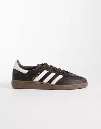 adidas Originals Handball Spezial trainers in dark brown and white