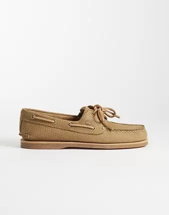 Timberland Classics 2 eye boat shoe in medium beige nubuck