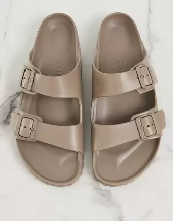 Birkenstock Arizona EVA sandals in gray taupe
