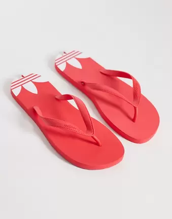 adidas Originals adisun flipflops in red