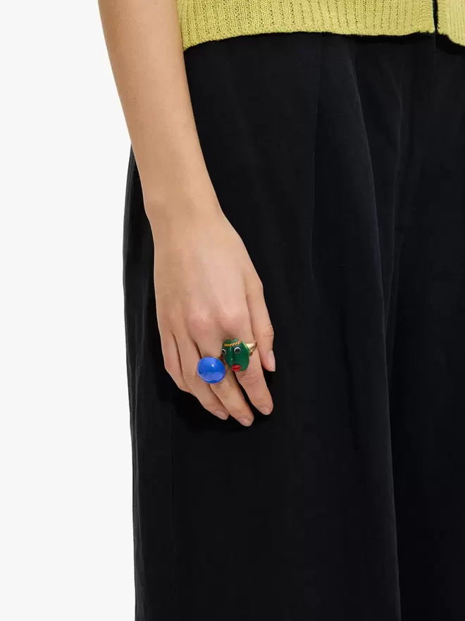 Ring with mask