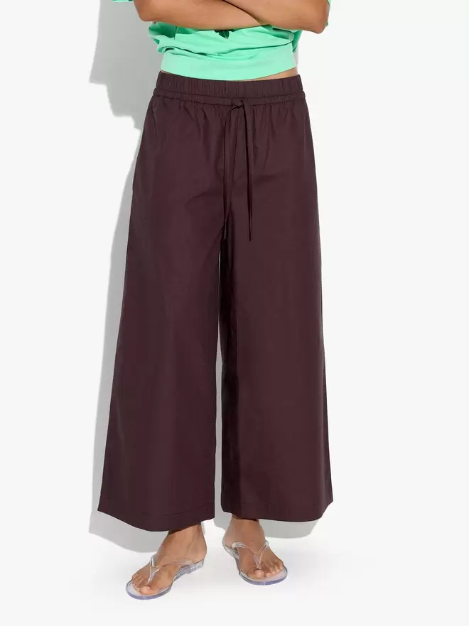 Trousers with elastic waist 100% cotton