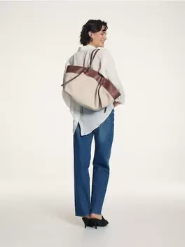 Len tartalmú shopper táska