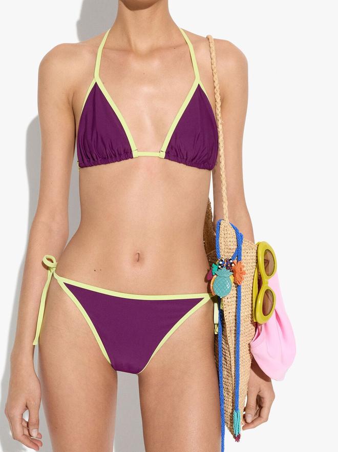 Contrast bikini top