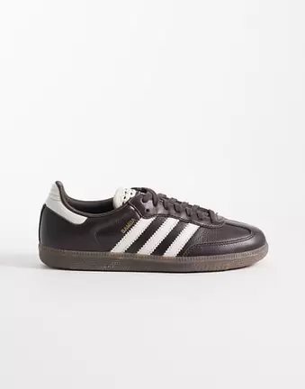 adidas Originals Samba OG trainers in brown with crochet tounge