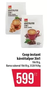 Coop instant kávéitalpor 3in1