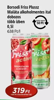Borsodi Friss Plusz Maláta alkoholmentes ital dobozos