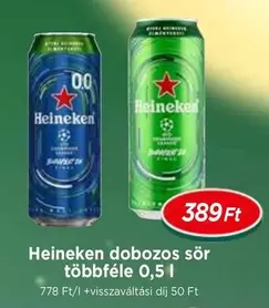 Heineken - dobozos sör többféle