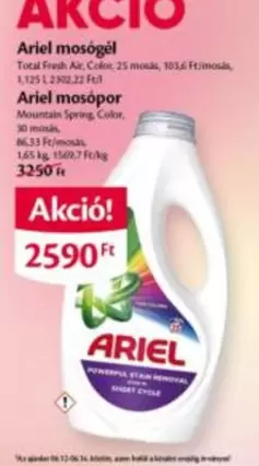 Ariel -  mosógél,  mosópor