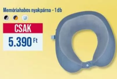 Memóriahabos nyakpárna