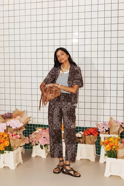Cotton bandana trousers
