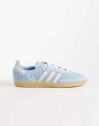 adidas Originals Samba OG trainers in light blue and cream