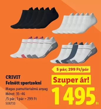 Felnőtt sportzokni 508733