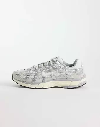 Nike P-6000 trainers in off white suede