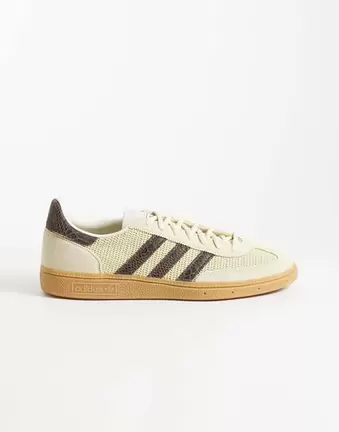 adidas Originals Handball Spezial trainers in yellow and brown with gum sole
