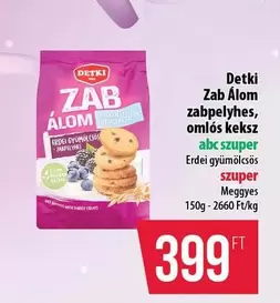 Zab Álom zabpelyhes, omlós keksz