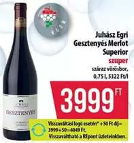 Gesztényes Merlot Superior