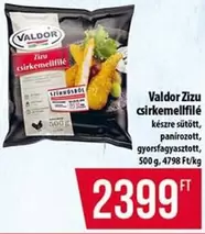 Zizú csirkemellfilé, készre sütött, panírozott