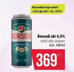 sör 4,5%