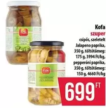 Paprika - csípős, szeletelt Jalapeno paprika