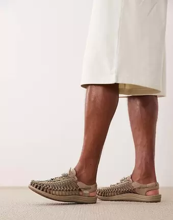 Keen Uneek sandals in taupe