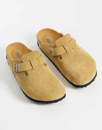 Birkenstock unisex Boston clogs in cork brown