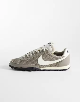 Nike Waffle Racer mesh trainers in washed grey
