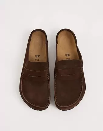 Birkenstock Unisex Naples Wrapped in carafe suede
