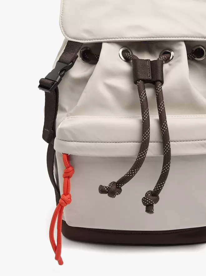 Nylon backpack with strap