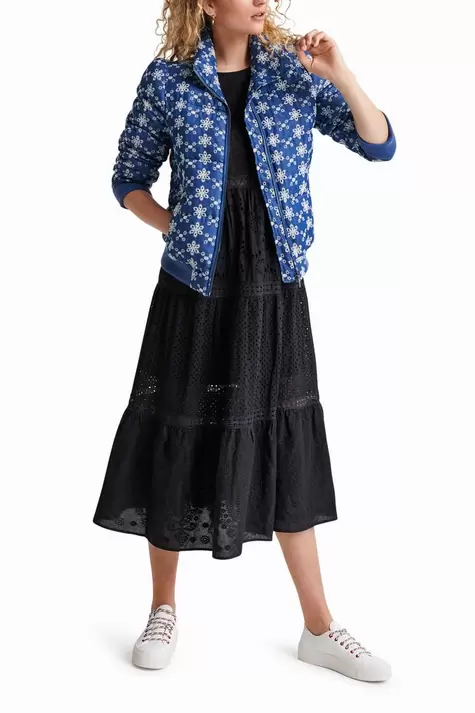 Lace quilted jacket