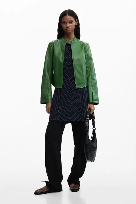 Jacket faux leather